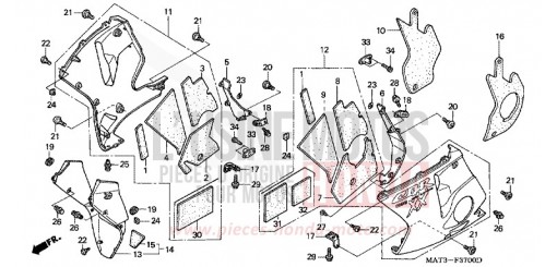 LOWER COWL CBR1100XX3 de 2003